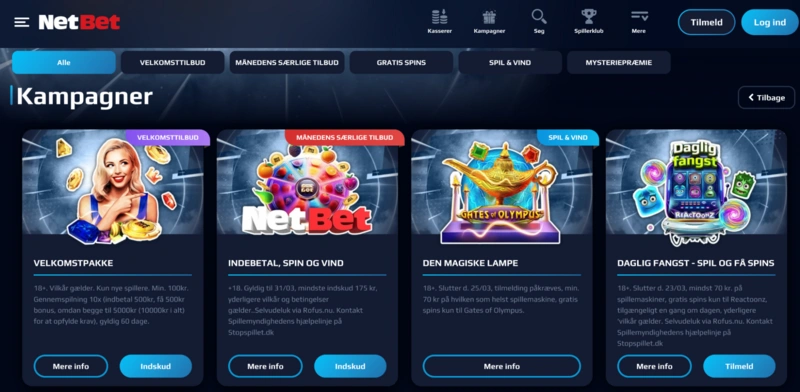 NetBet Bonuses
